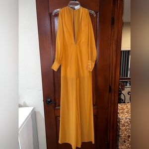 Nasty Gal Yellow Jumpsuit Size XXS